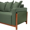 Ver imagem 5 de Sofá 03 Lugares para Sala de Estar 198 cm Khali B04 Linho Verde Couríssimo Verde - Lyam Lyam Decor
