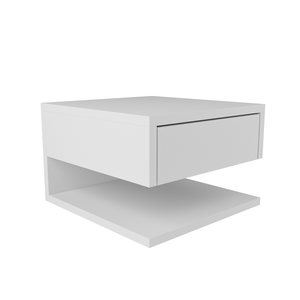 Mesa de Cabeceira Moderna com Gaveta -quarto/sala/escritório/comércio -branco