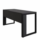 Ver imagem 6 de Escrivaninha Mesa Escritório Diretor com Caixa de Tomadas 150cm Industrial Preto