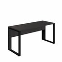 Ver imagem 2 de Escrivaninha Mesa Escritório Diretor com Caixa de Tomadas 150cm Industrial Preto
