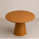 Ver imagem 2 de Mesa Cone Oval 80x60cm em MDF Freijó