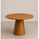 Ver imagem 3 de Mesa Cone Oval 80x60cm em MDF Freijó