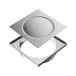 Ralo Inteligente com Porta Grelhas Inox 15x15 Demima - 1