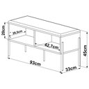 Ver imagem 4 de Sapateira Banco Hall de Entrada Industrial Indy A03 Nero Dourado - Lyam Decor