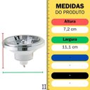 Ver imagem 4 de Lâmpada LED AR111 Foco 12 Graus Alto Irc Branco Neutro Opus LED