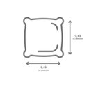 Ver imagem 7 de 3 Capas de Almofadas C/ Zíper Sala Decorativa 45x45 Est.02