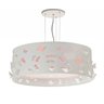 LUSTRE INFANTIL PENDENTE BORBOLETAS DUPLO - 50X16: Rosa - 1