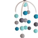 Ver imagem 2 de Móbile Infantil Cormilu de Bolinhas, Artesanal, Mdf, 30cm Largura, 50cm Altura, Bolinhas 6cm Diâmetr