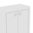 Ver mais imagens de Kit para Escritório Mesa 2 Gavetas Balcão 2 Portas MDP Branco Tecno Mobili