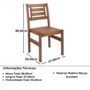 Ver imagem 5 de Cadeira Rústica de Madeira Maciça - Natural