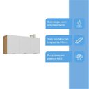 Ver mais imagens de Cozinha Compacta 2 Peças Balcão e Aéreo 120cm Marrom/Lamina Mel/Branco