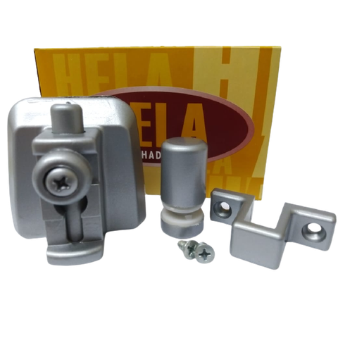 Kit 04 para Montagem de Janela de Correr 2 Folhas Cinza