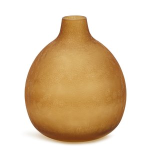 Vaso em Vidro Cor Marrom Tam P