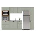 Ver imagem 5 de Cozinha Completa Modulada com Rodapé 5 Peças Rubi Yescasa Verde/Oliva
