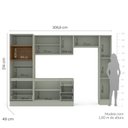 Ver imagem 3 de Cozinha Completa com Rodapé 5 Peças Rubi Yescasa