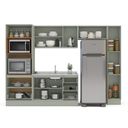 Ver imagem 6 de Cozinha Completa Modulada com Rodapé 5 Peças Rubi Yescasa Verde/Oliva
