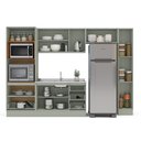 Ver imagem 6 de Cozinha Completa Modulada com Rodapé 5 Peças Rubi Yescasa Verde/Oliva