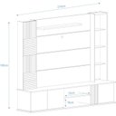 Ver imagem 4 de Estante Home para TV até 60 Polegadas com LED 3 Portas 2 Nichos Bahamas Permóbili