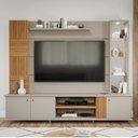 Ver imagem 1 de Estante Home para TV até 60 Polegadas com LED 3 Portas 2 Nichos Bahamas Permóbili