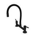 Ver imagem 2 de Torneira Para Cozinha Misturador Flexível 1/4 V Colorido Preto Fosco C61 Alavanca