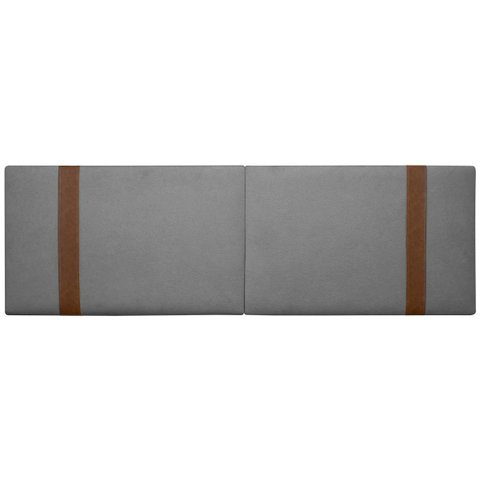 Painel Suspenso Cabeceira Dobrável Pietro para Cama Box King Size 195cm Boucle:bouclê Cinza Grafite