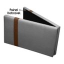 Ver imagem 2 de Painel Suspenso Cabeceira Dobrável Pietro para Cama Box King Size 195cm Boucle:bouclê Cinza Grafite