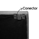 Ver imagem 4 de Painel Suspenso Cabeceira Dobrável Pietro para Cama Box King Size 195cm Boucle:bouclê Cinza Grafite