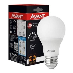 Kit 10 Lâmpadas Bulbo 15w Branco Frio E27 Avant