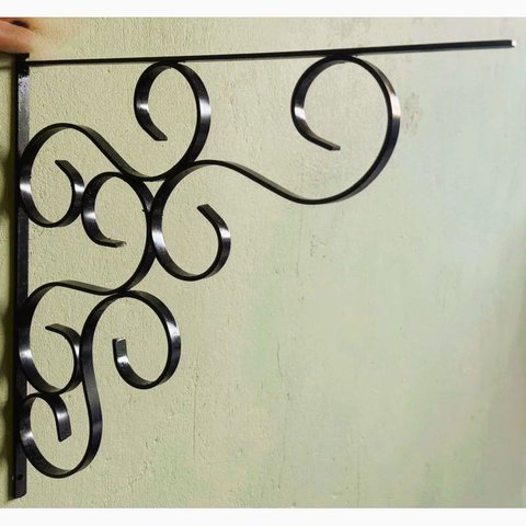 2 Unidades 40cm Mao Francesa Suporte Prateleira Estilo Colonial