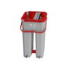 MOP Multiuso WAP Duplo Compacto com Sistema Dreno, Lava e Seca com Pano de Microfibra Cinza/Vermelho - 3