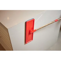 MOP Multiuso WAP Duplo Compacto com Sistema Dreno, Lava e Seca com Pano de Microfibra Cinza/Vermelho - 9