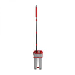 MOP Multiuso WAP Duplo Compacto com Sistema Dreno, Lava e Seca com Pano de Microfibra Cinza/Vermelho - 6