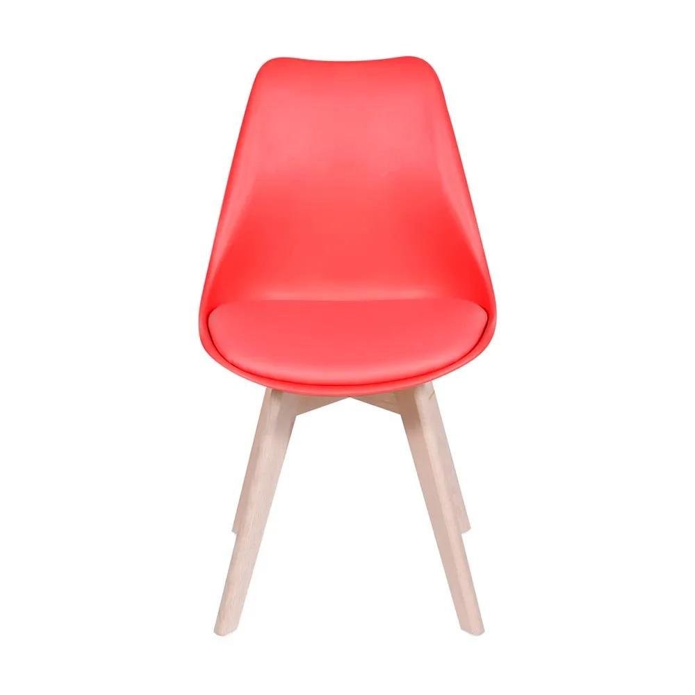 Kit de 2 Cadeiras Prizi Wood E75-vermelha - 2