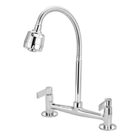 Torneira Misturador Cozinha Mesa Gourmet Flexível Luxo 1/4v.