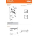 Ver imagem 2 de Fechadura Fano Banheiro 823/35 Roseta Quadrada Preto Fosco - Stam