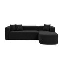 Ver imagem 3 de Sofá Orgânico Módulo Curvo Siena 2,6MTS Boucle Preto - Vimont Moveis