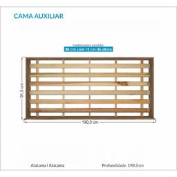 Cama Auxiliar Solteiro Santos Andirá - 3