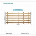 Ver imagem 3 de Cama Auxiliar Solteiro Branco