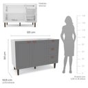 Ver imagem 3 de Cozinha 3 Peças 200 cm Pérola Yescasa