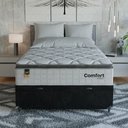 Ver mais imagens de Cama Box Baú Viúva + Colchão Comfort Class Pillow Top Branco/suede Preto