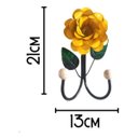 Ver imagem 2 de Cabide de 2 Ganchos em Ferro / Porta Toalha 2 Ganchos em Ferro / Varias Cores:amarelo