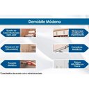 Ver imagem 2 de Módulo de Quarto Guarda Roupa Canto Módena 78000 c/ 1 Porta Amendola/Branco - Demóbile