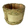 Vaso Cachepot 14x19x19 de Madeira Revestido C/ Palha Taboa - 4