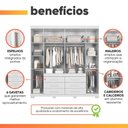 Ver imagem 6 de Guarda Roupas Casal com Espelho 6 Portas 6 Gavetas Granada