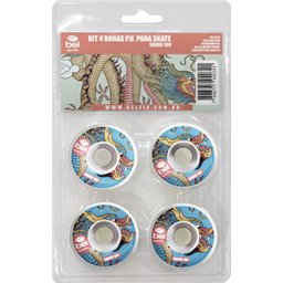 Kit rodas para skate 51x31mm em PU - Bel Sports - 2