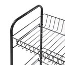 Ver imagem 4 de Carrinho Organizador 4 Prateleiras Desmontavel Multiuso Fruteira Aco Escritorio Sala Auxiliar Brinqu