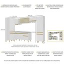 Ver imagem 4 de Cozinha Completa de Canto Veneza GW Multimóveis MP2055 com Armário e Balcão Branca