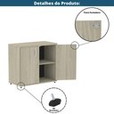 Ver imagem 5 de Armário Baixo P25 Pandin 80 Cm (largura) em Mdp Cor Castanheira Natural com 2 Portas 1 e Prateleira
