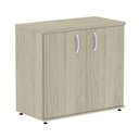 Ver imagem 1 de Armário Baixo P25 Pandin 80 Cm (largura) em Mdp Cor Castanheira Natural com 2 Portas 1 e Prateleira