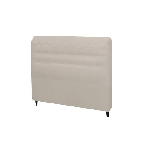 Cabeceira Dama New Plus Casal 1400mm Veludo Adar Off White - Simbal